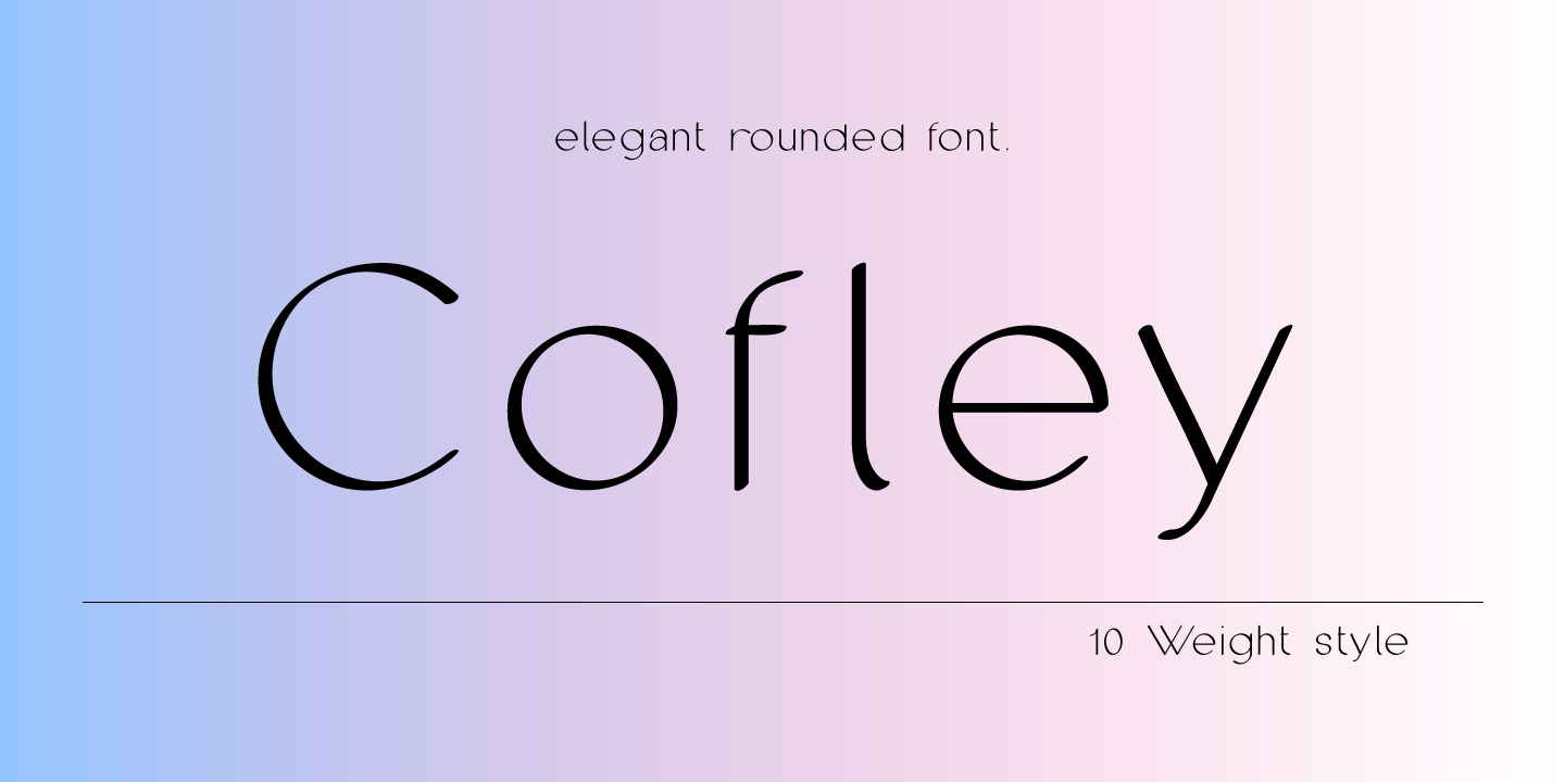 Пример шрифта Cofley